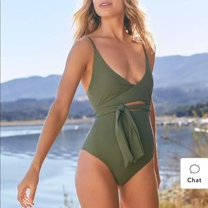 Aerie Burnt Red One Piece Swimsuit